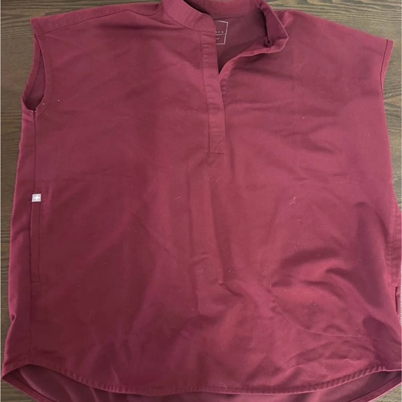 Figs Women's Blouse - Deep Burgundy - Picture 3 of 5